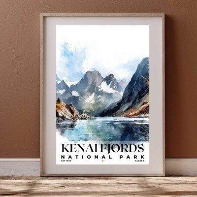 Kenai Fjords National Park Poster, Travel Art, Office Poster, Home Decor | S4 - image4